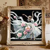 Diamond Painting-DIY Crystal Rhinestone White-dressed Dancing Girl(Box Packaging)