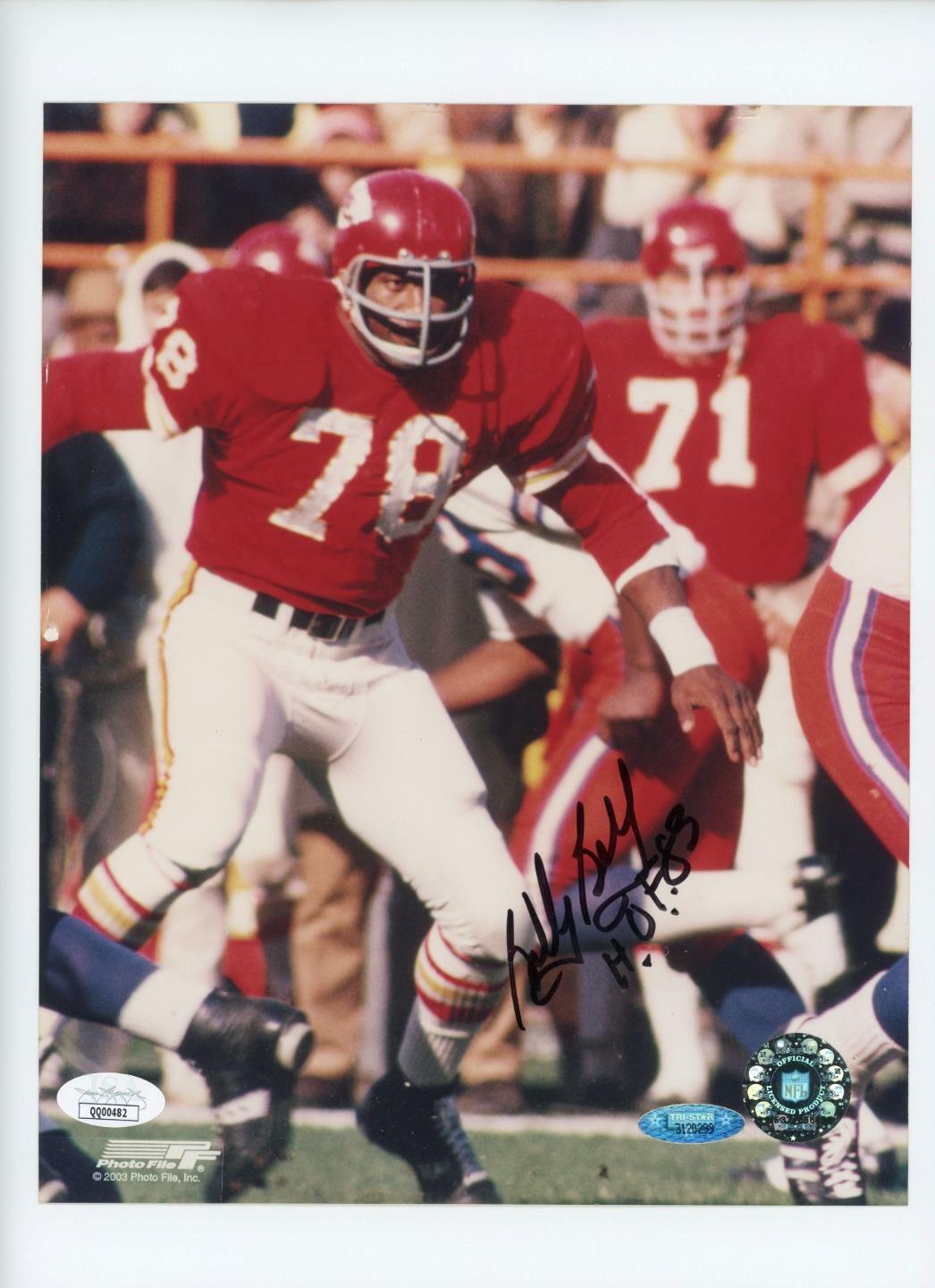 Bobby Bell HOF 83 Kansas City Chiefs NFL Signed Autographed 8x10 Photo Poster painting JSA