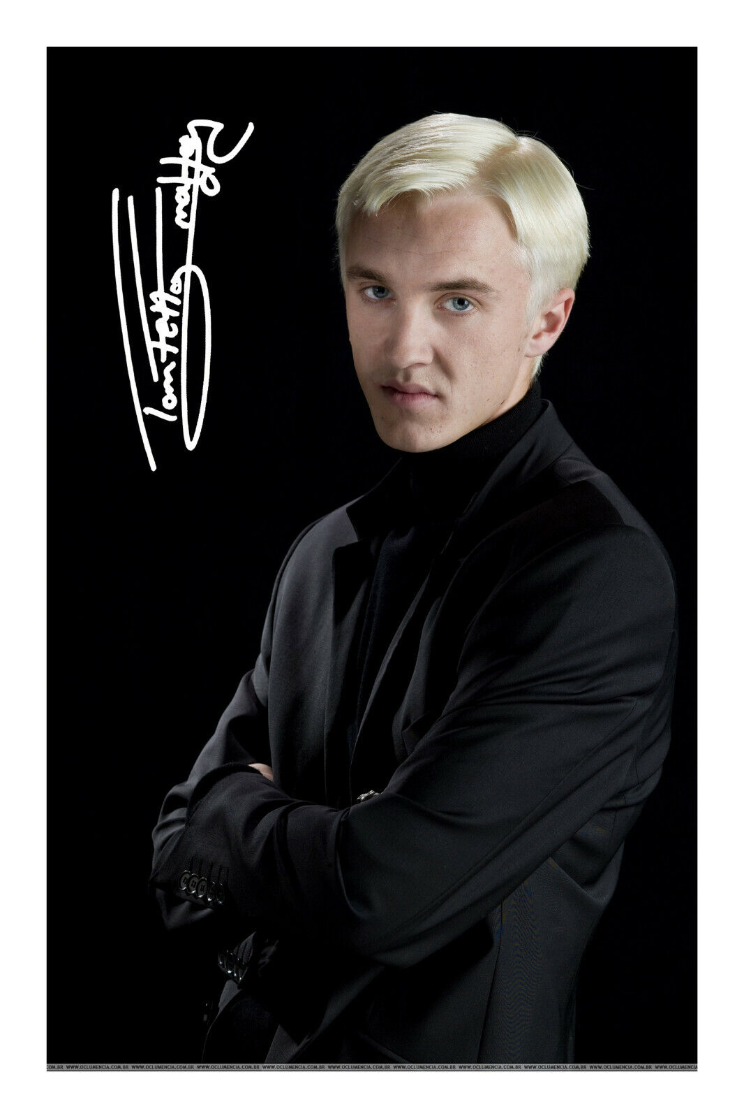 Tom Felton Draco Malfoy Signed A4 Photo Poster painting Print Harry Potter Autograph Thomas