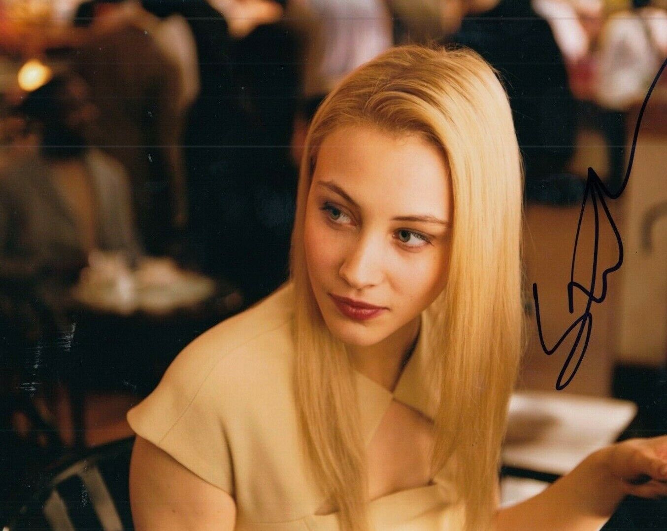 SARAH GADON signed (COSMOPOLIS) Movie 8X10 Photo Poster painting *Elise Shifrin* PROOF W/COA