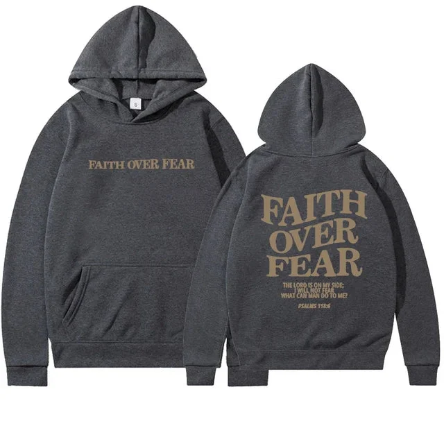 "Faith over Fear" Christian Hoodie