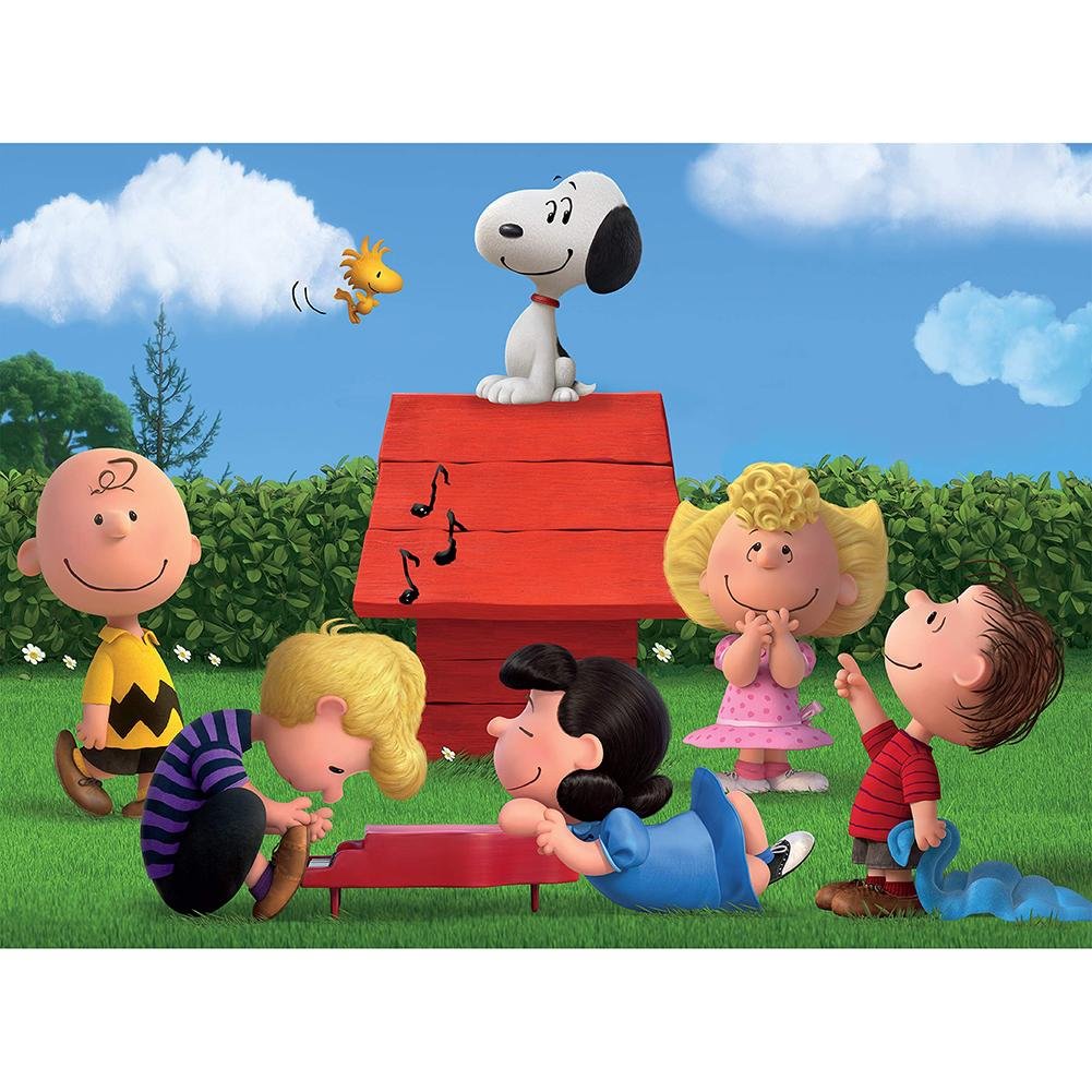 Full Round Diamond Painting - Cartoon Snoopy(30*40cm)