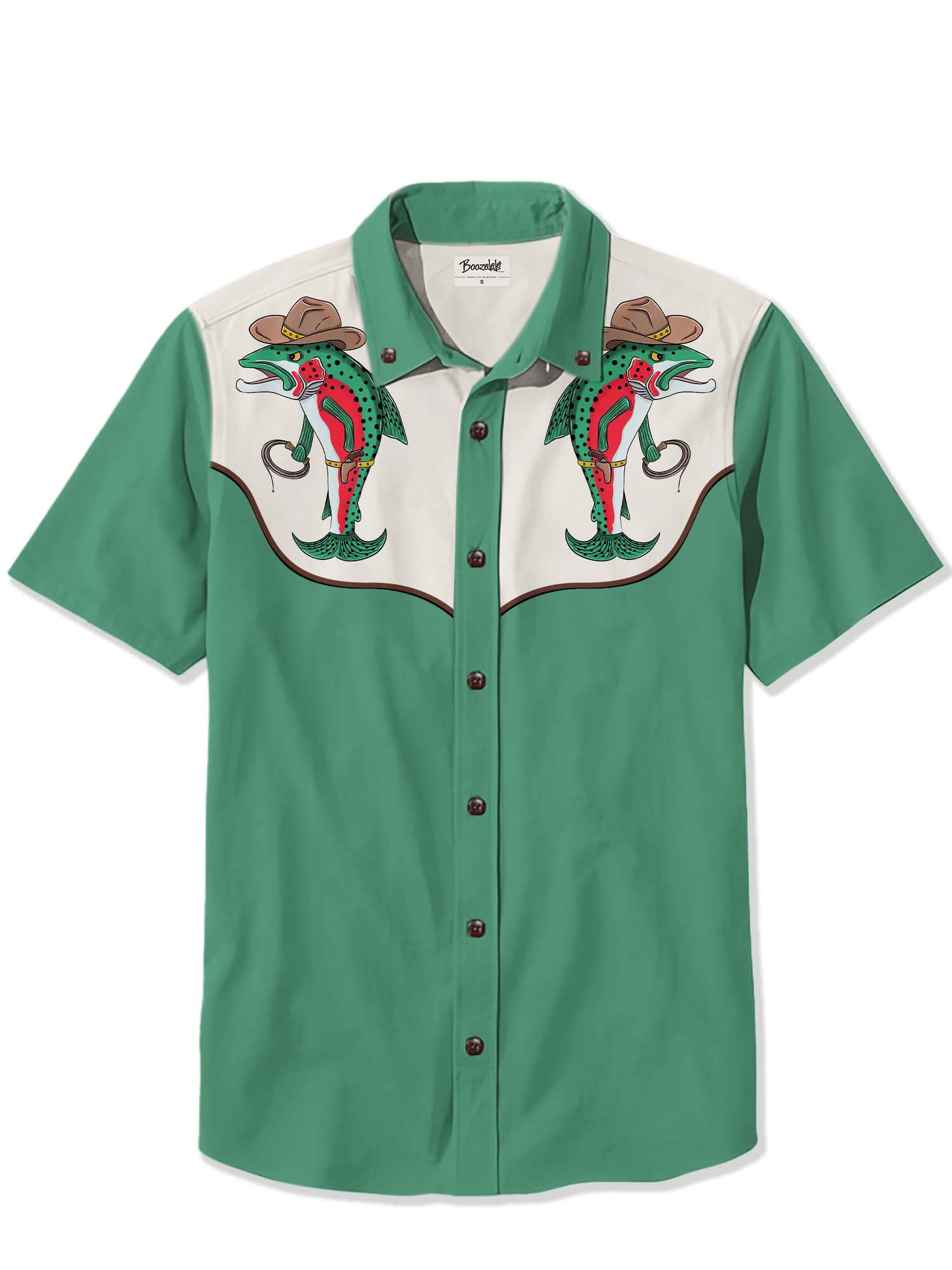 Western Cowboy Fish - 100% Cotton Shirt