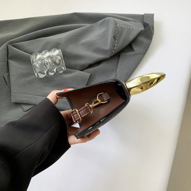 Crocodile Pattern Bag Women’s Handbag Personalized Pu Shoulder Messenger Bag