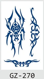 Temporary Tattoos Stickers Geometry Flower Snake Scorpion Juice Ink Lasting Waterproof Arm Chest Waist Hip Realistic Fake Tatoo