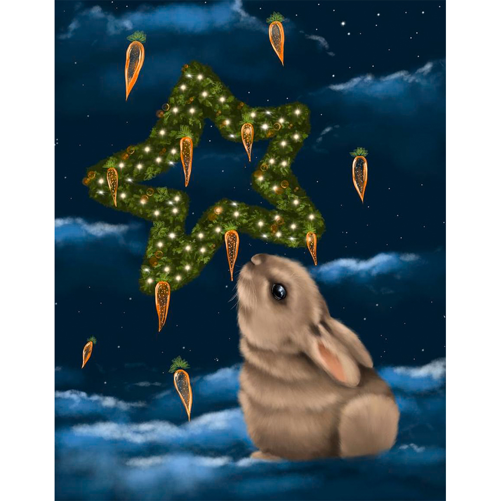 

Little Rabbit - Round Drill Diamond Painting - 30*40CM, 501 Original