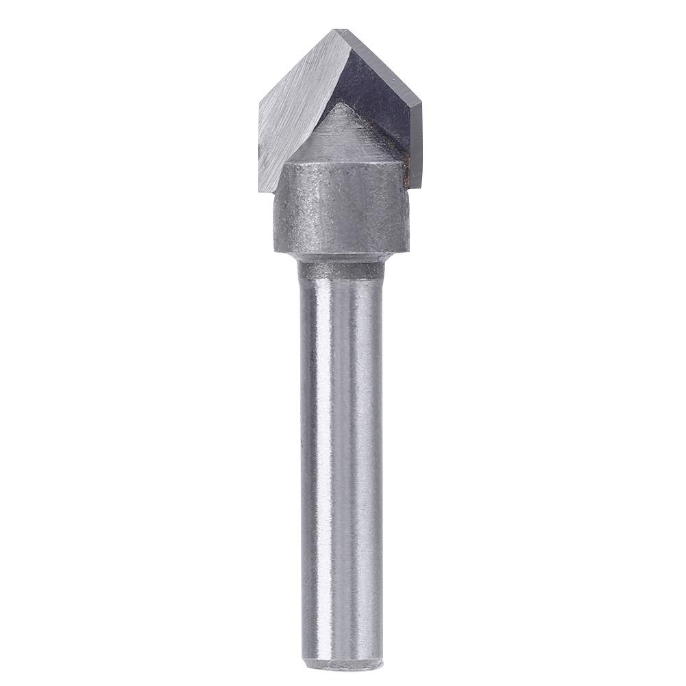 

1/4 inch Shank 90 Degree V Groove Router Bit Chuck Trimming Milling Cutter, 501 Original