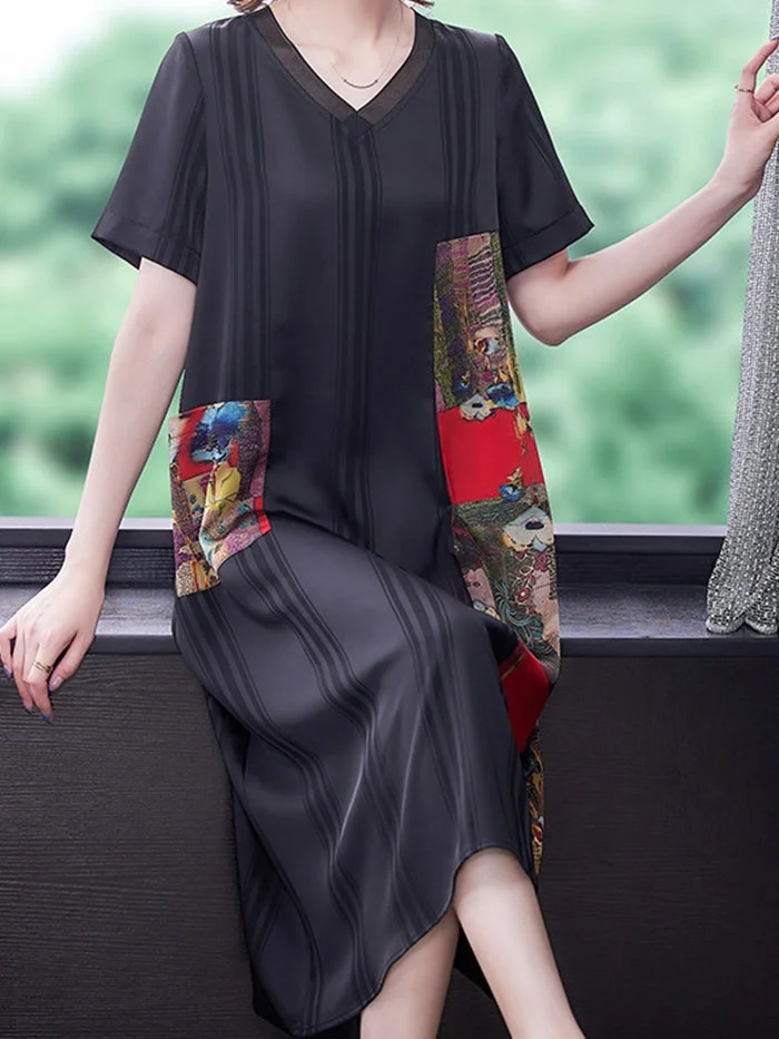 Stylish and Elegant Silk Satin Dress