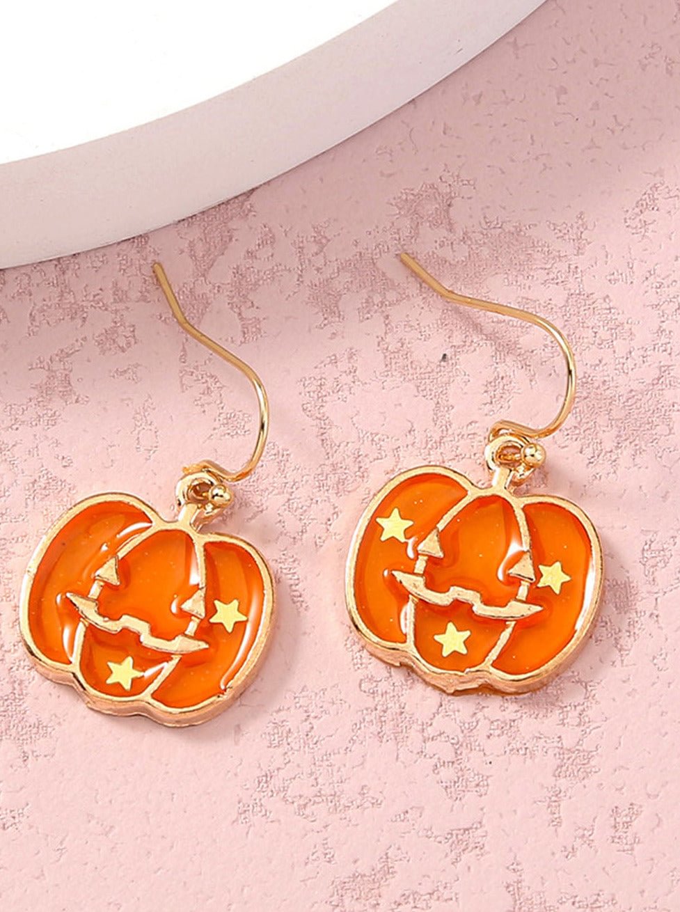 Pumpkin Hook Earrings