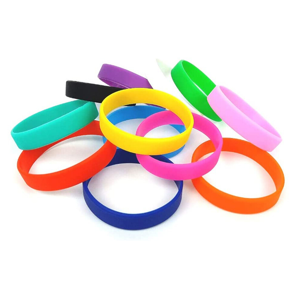 

12pcs Flexible Bangle Silicone Wristband Sports Cuff Bracelet for Women Men, 501 Original