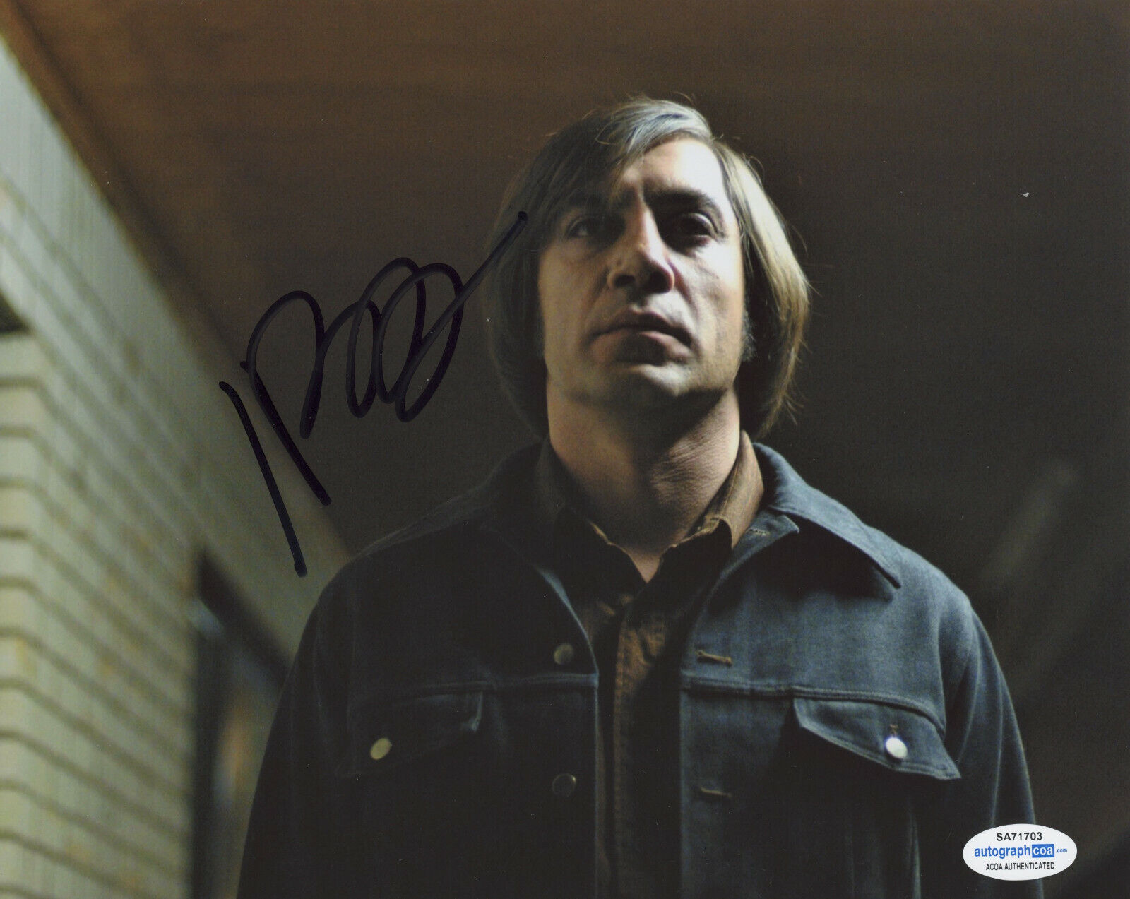 JAVIER BARDEM SIGNED NO COUNTRY FOR OLD MEN