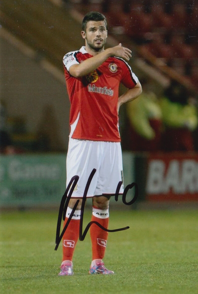 CREWE ALEXANDRA HAND SIGNED BRADDEN INMAN 6X4 Photo Poster painting 1.