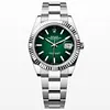 Rolex Datejust 41mm/36mm M126334 on Oyster with Green Ombr&eacute; Dial and Fluted Bezel Super clone