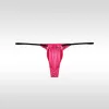 Men's Sexy Ultra-Thin Ice Silk Low-Rise Thin Strap U-Shaped Pouch Thong