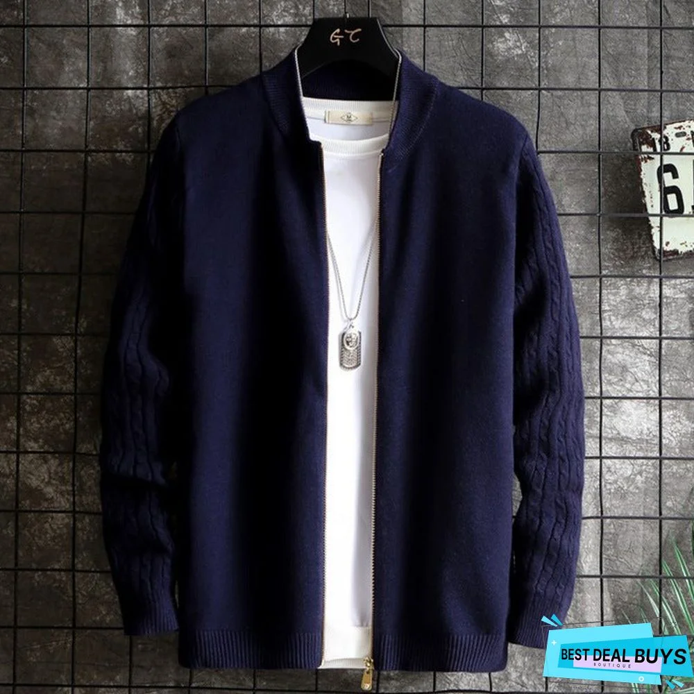 Men's Slim and Handsome Sweater Coat