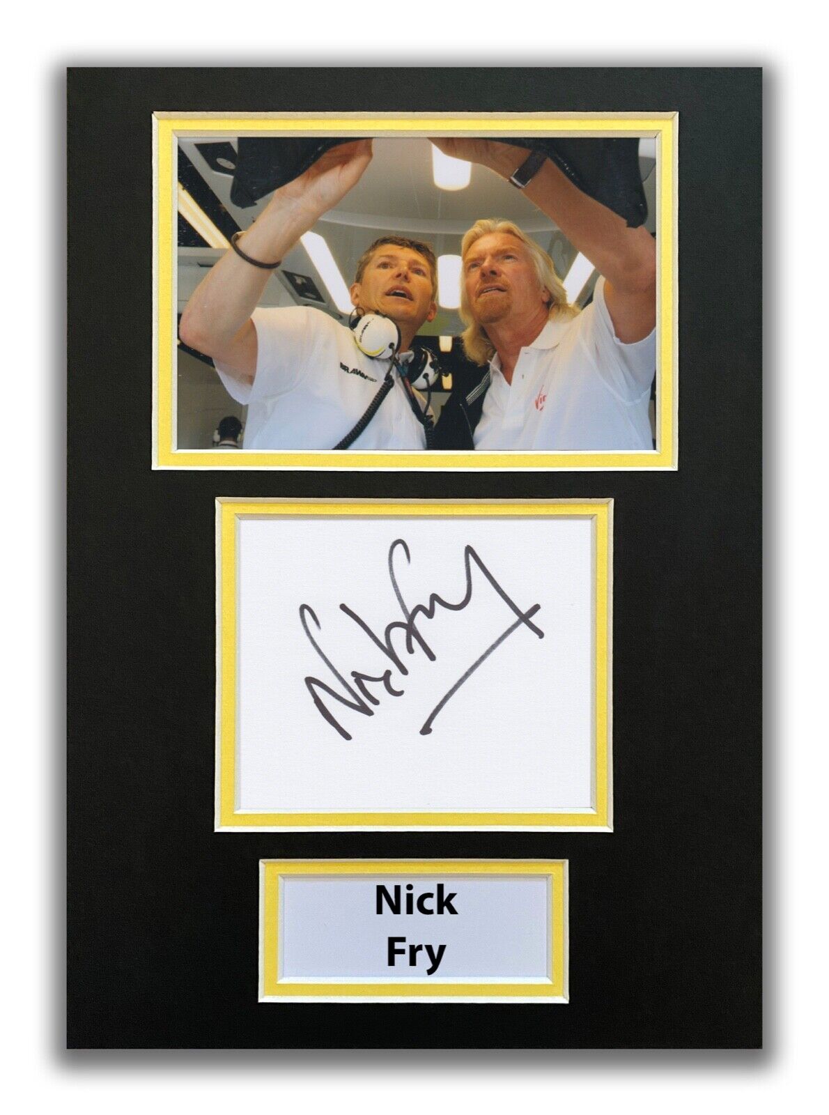 NICK FRY HAND SIGNED A4 MOUNTED Photo Poster painting DISPLAY - BRAWN - F1 AUTOGRAPH 1.