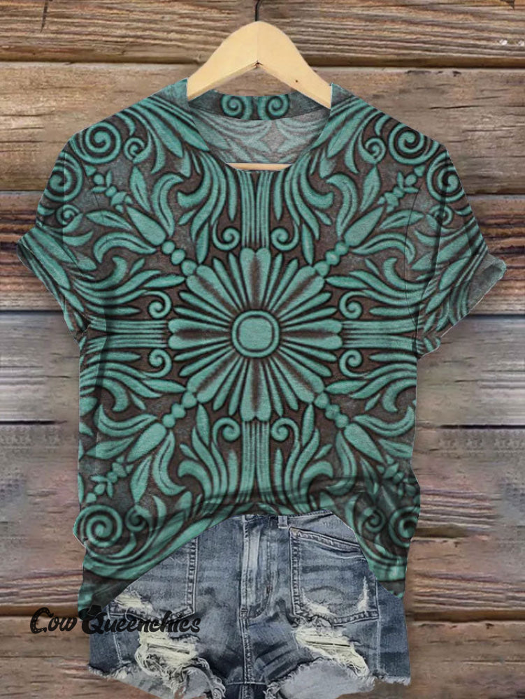 Vintage Art Print T-Shirt Multicolor / S