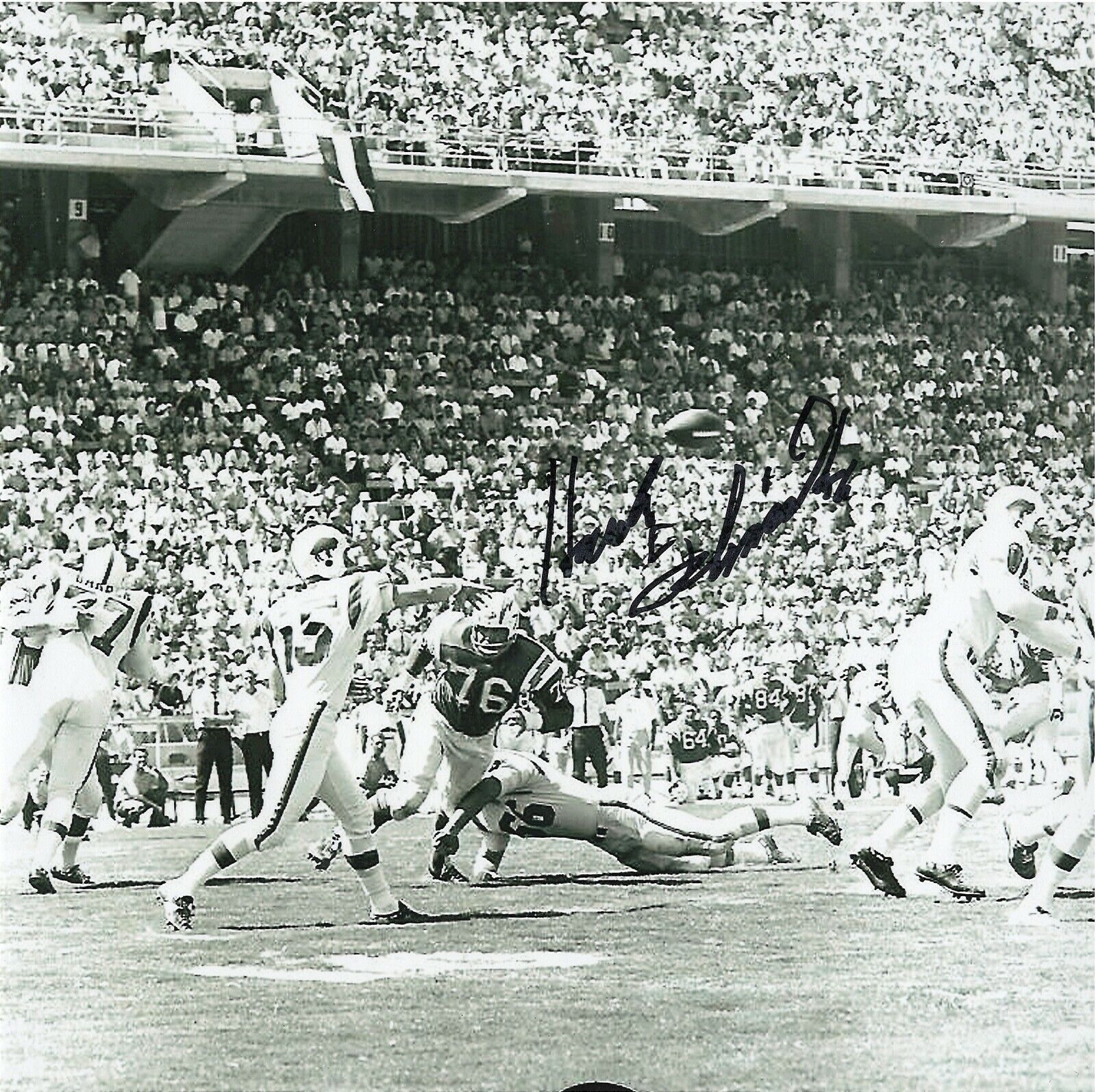 HANK SCHMIDT SAN DIEGO CHARGERS 1963 AFL CHAMPIONS RARE SIGNED Photo Poster painting + BONUS DVD