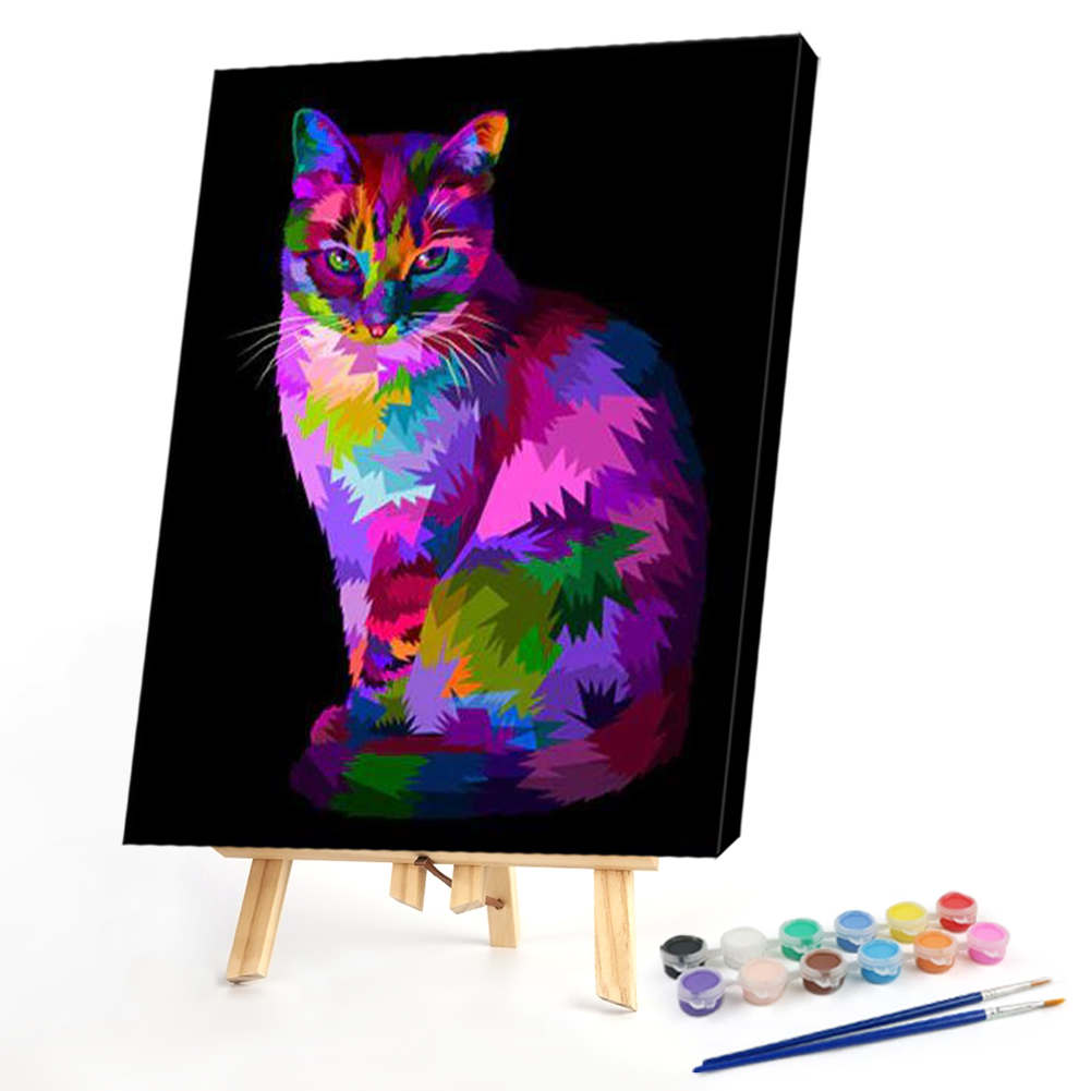 

40*50CM - Paint By Numbers - Gorgeous Cat, 501 Original
