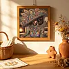 Peacock Beaded Black Lady Special Shaped 5D DIY Partial Drill Diamond Art Kit 30x30cm Diamonds Dots Gem Art Kits for Adults Home Decor