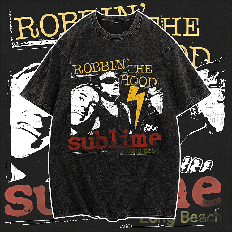 Davidhawaii100% Cotton Casual Vintage Rock Band Silhouette Street Tee - 100% Cotton