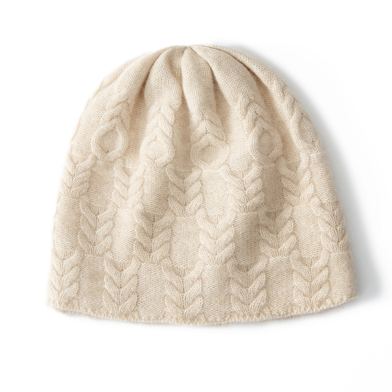 100% Cashmere Slouchy Beanie Classic Style REAL SILK LIFE