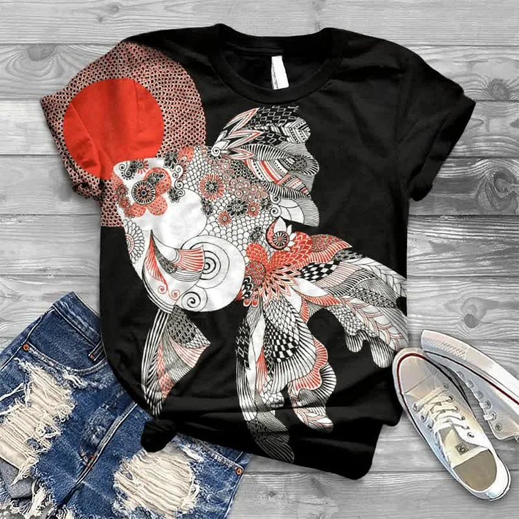 Asahi Ryukin Koi Japanese Print T-shirt
