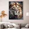 (Stamped/Counted) Watercolor Lion-11CT/14CT Cross Stitch 40*53cm