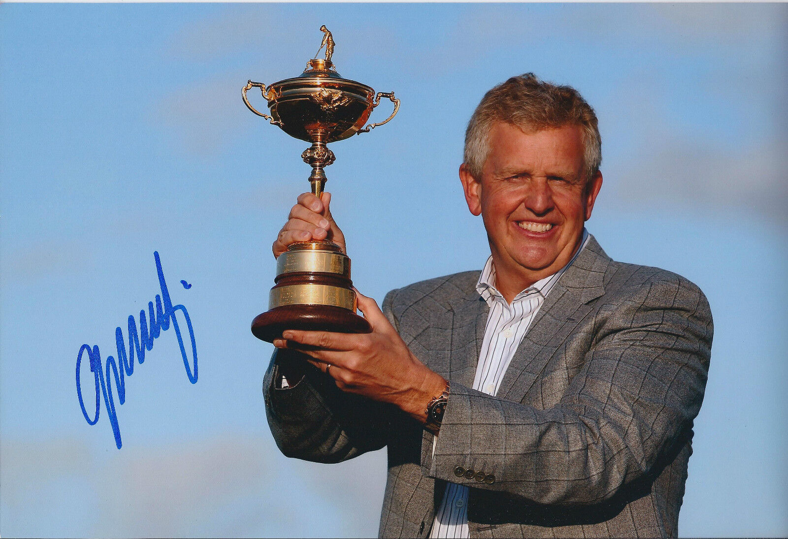 Colin MONTGOMERIE SIGNED Autograph 12x8 Photo Poster painting AFTAL COA Ryder Cup Winner