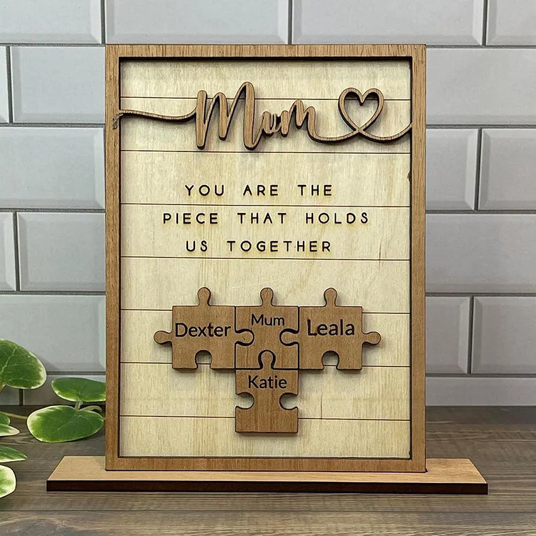 🎁Personalized Wooden Puzzle Sign