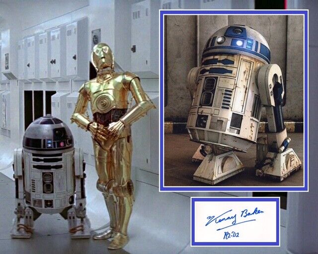 KENNY BAKER SIGNED STAR WARS Photo Poster painting MOUNT UACC REG 242 (1) ALSO ACOA CERTIFIED