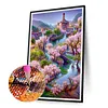 Rose Manor 5D Diamond Painting Rhinestone Full Round Drill for Room Decoration