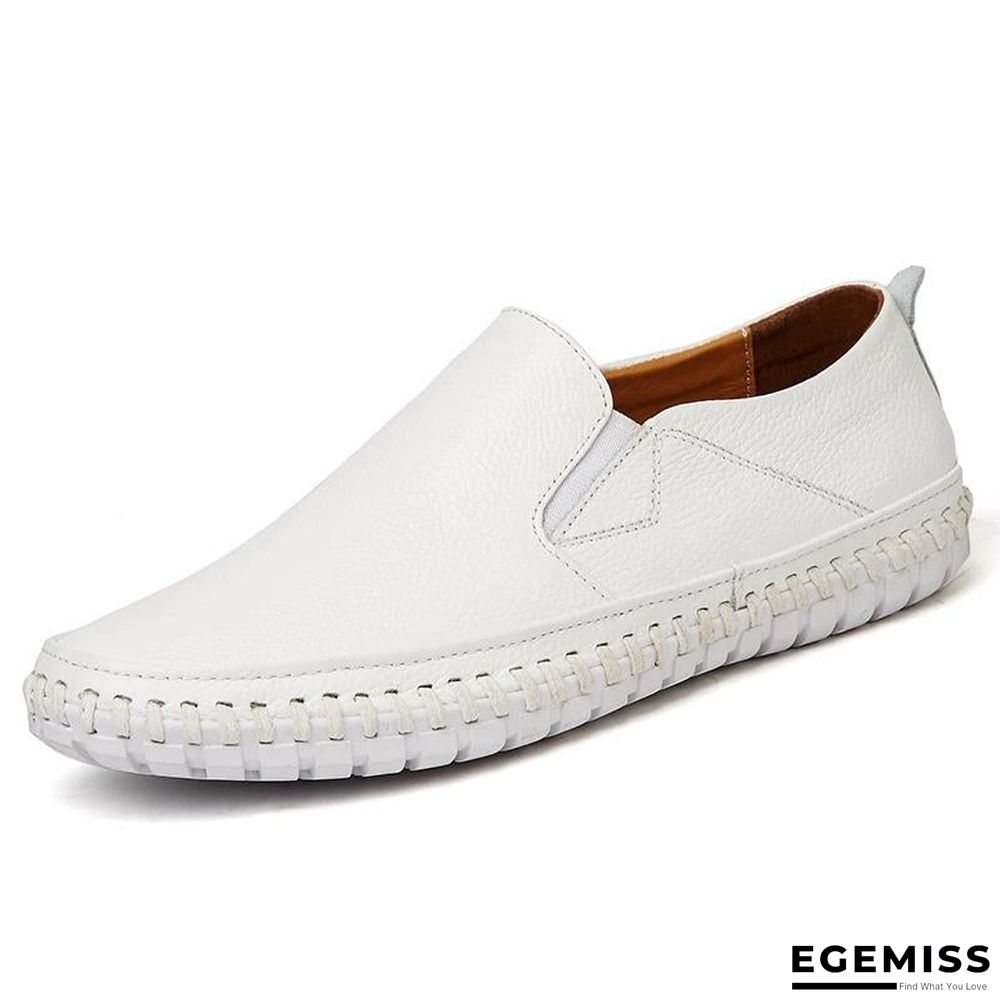 Leather Men Shoes Slip On Shoes Leather Loafers Mens Moccasins Shoes Italian Designer Shoes | EGEMISS