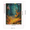 (US Only)Partial AB Diamond Painting - Full Round Drill - Fawn and Dream Forest (Canvas|45*55cm)