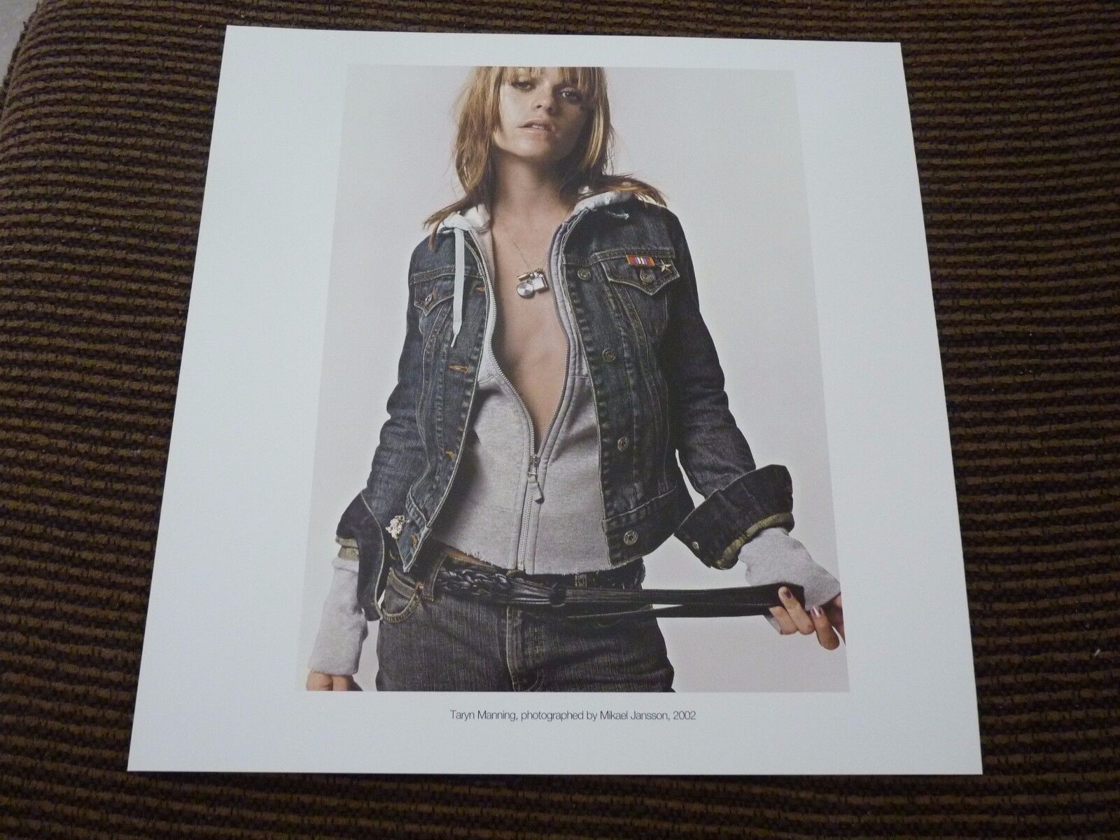 Single Page 2 Sided Taryn Manning Mark Morris Coffee Table Book Photo Poster painting