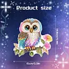 uk.everydayedeals DIY Diamond Painting Mini Size Hanging Ornament - Owl