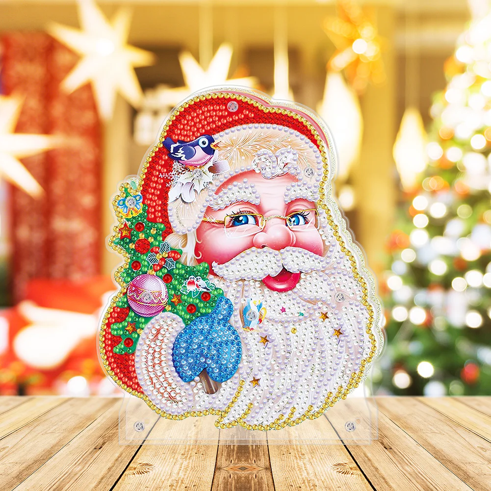 DIY Diamond Painting Nightlight Drilling Lamp - Santa