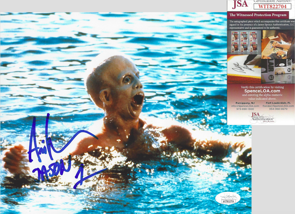 ARI LEHMAN SIGNED FRIDAY THE 13TH 1st JASON VOORHEES 8x10 Photo Poster painting C JSA COA PROOF