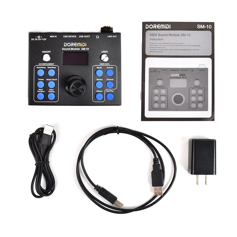 DOREMiDi MIDI Sound Module & Auto Accompaniment SM-10