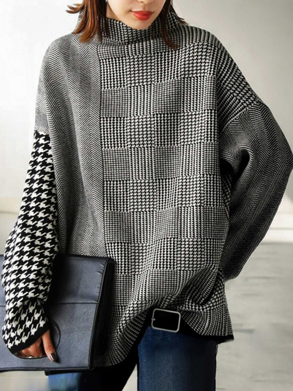Loose Long Sleeved Wool Sweater