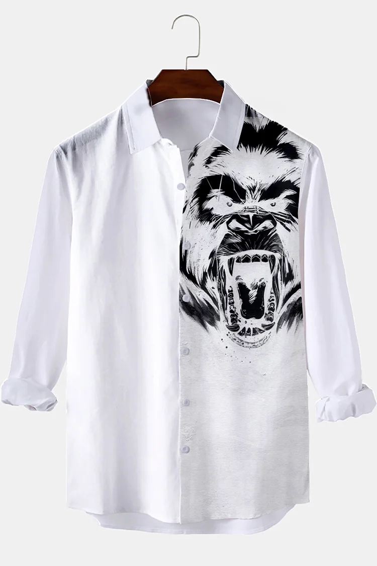 Casual Asymmetrical Long-Sleeves Shirt