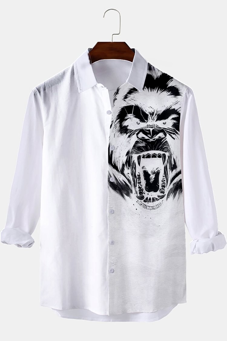 Casual Asymmetrical Long-Sleeves Shirt