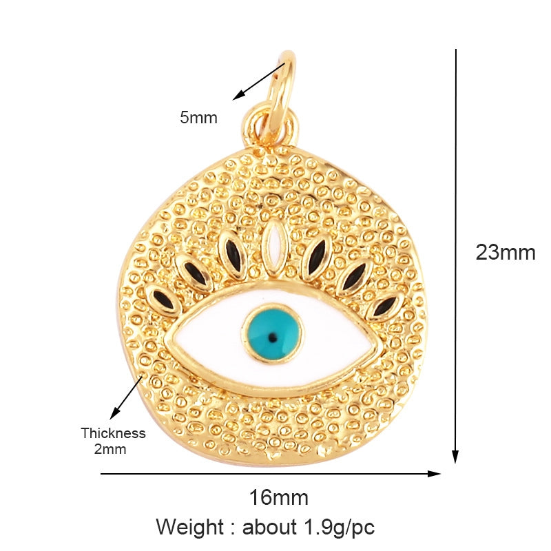 1 Piece Copper Devil’s Eye Pendant Jewelry Accessories