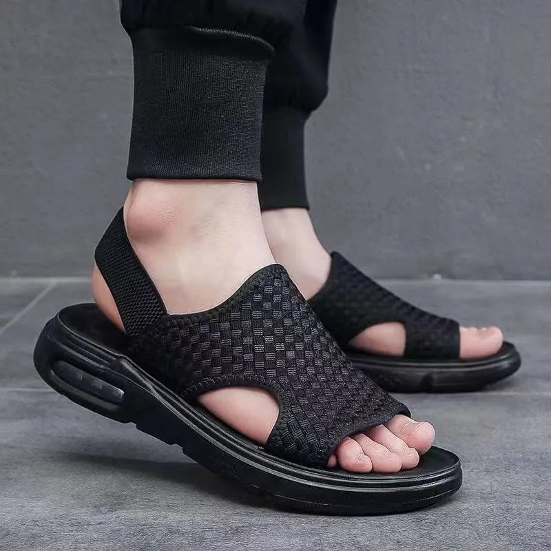 Breakj Breakj Men's 2025 Summer Leisure Sports Beach Outside Wearing Summer Breathable Outdoor Personality Cold Slippers Tide Anti-Slip