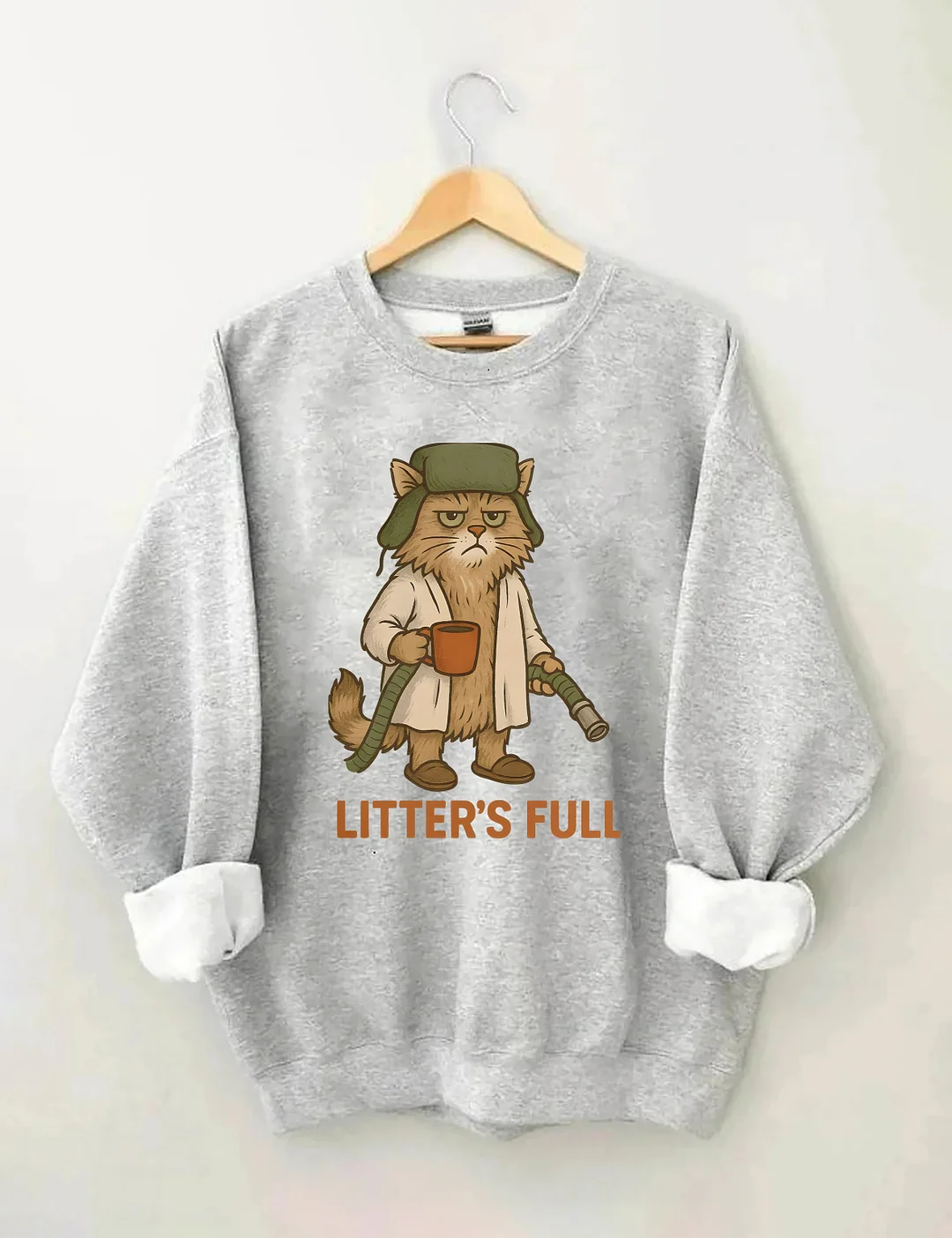 Litter's Full Christmas Vacation Cat Sweatshirt