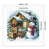 Christmas Cottage-11CT Stamped Cross Stitch 45*45cm/17.72*17.72in