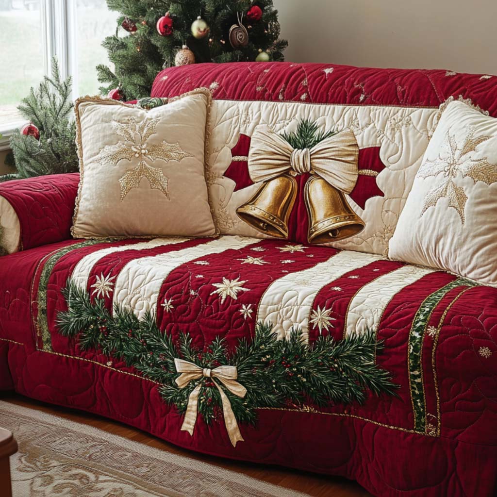 Happy Holiday Quilted Sofa Cover NCU0NT10758 everthome