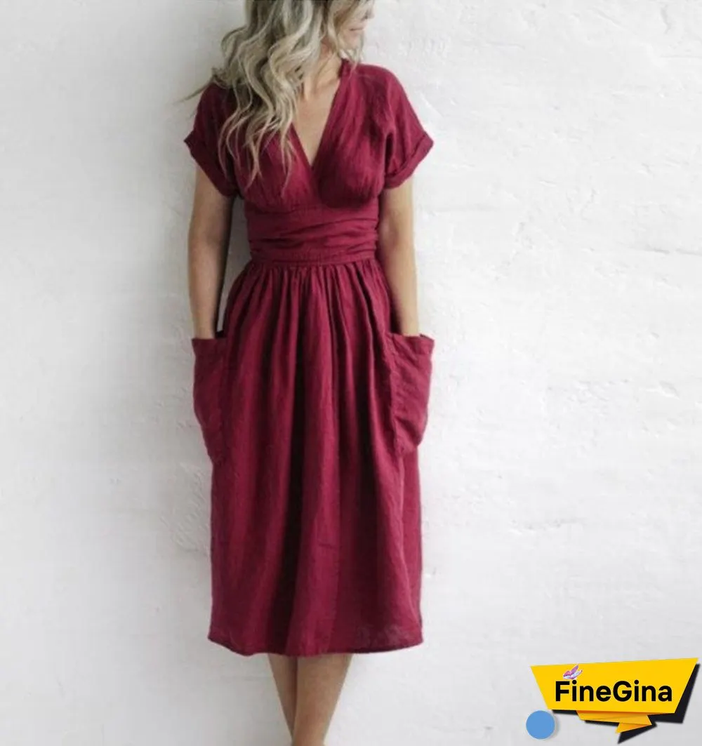 Moment of Yourself Wrap Midi Dress