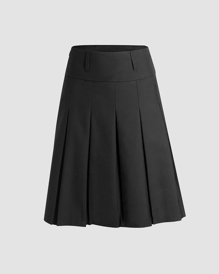 Faemire Midi Pleated Skirt