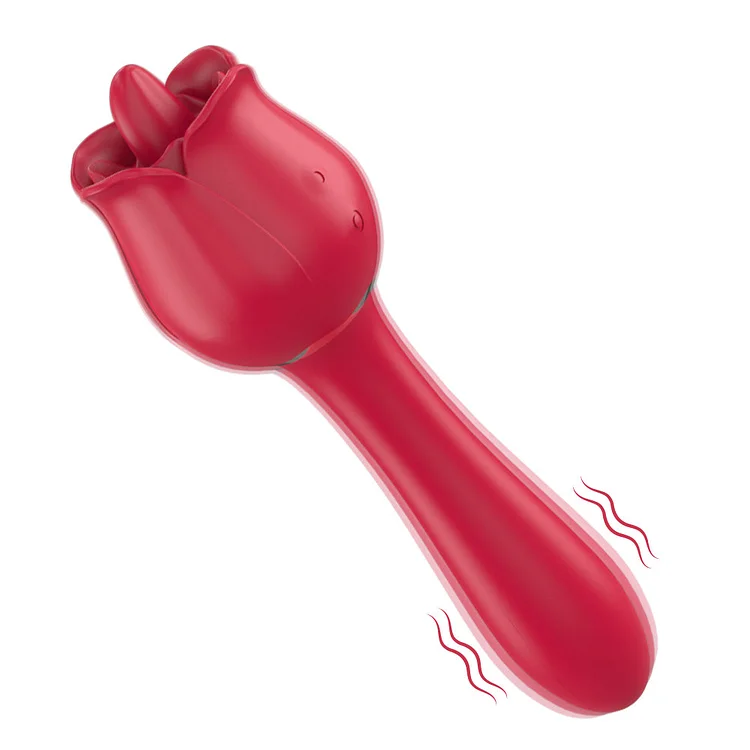 Rose Vibrator Tongue Licking Vibrator Clit Stimulation